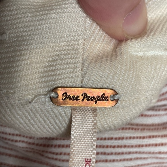 Free People Rumors Yarn Dye Harem Pants Red Stripe High Waist Tie Belt Boho 8 - Picture 12 of 15